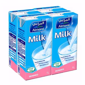 Almarai Skimmed Milk 1L (Pack of 4) product thumbnail 2
