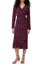 Women's Floral Wrap Midi Dress product thumbnail 2
