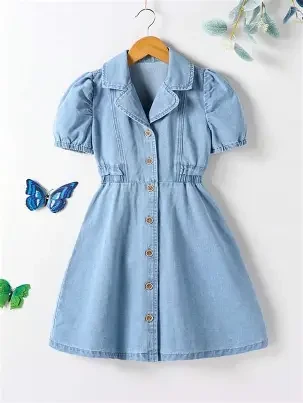 Girls Denim Dress product thumbnail 2