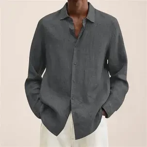 Men's Linen Shirt product thumbnail 3
