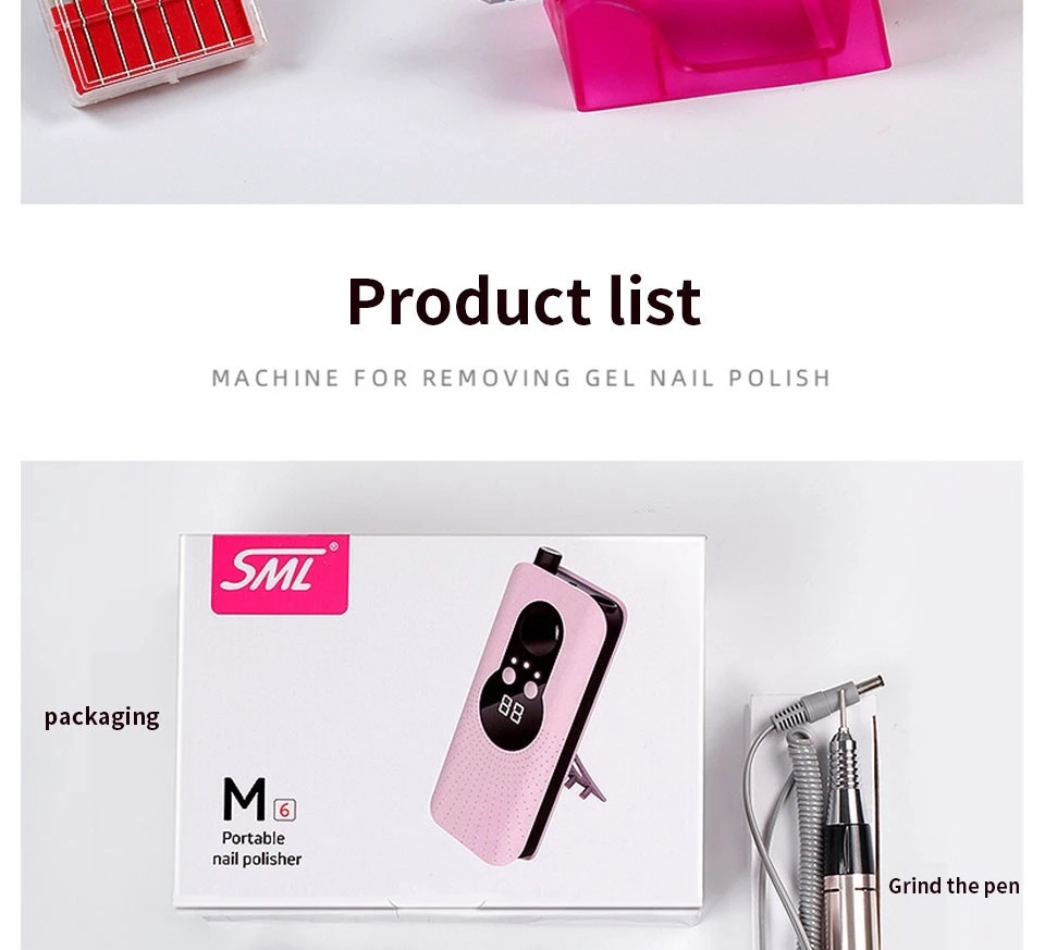 30W 35000 RPM Rechargeable Nail Drill Machine product thumbnail 4