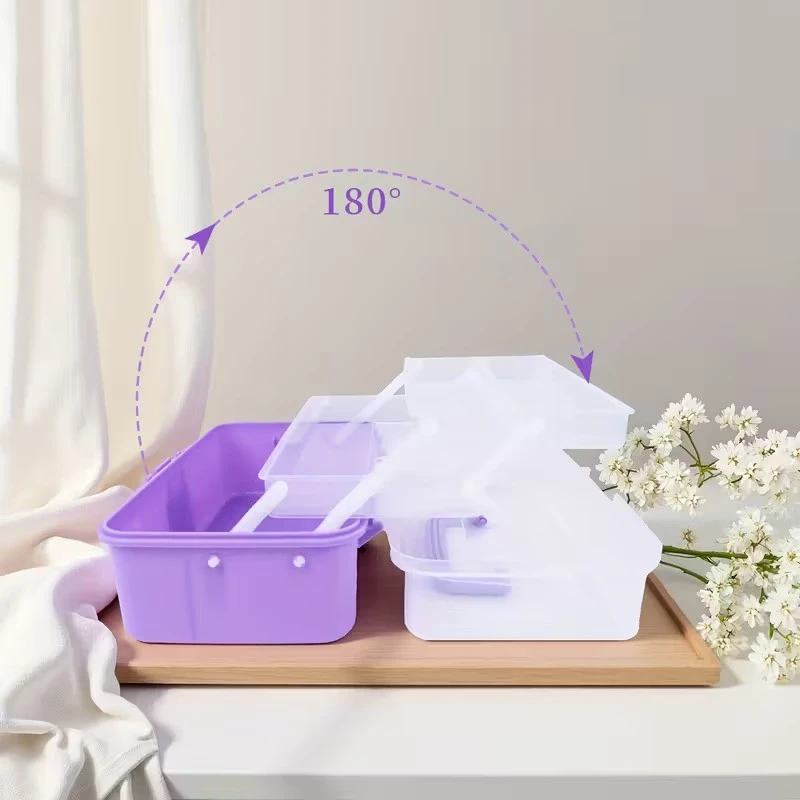 2/3 Layers Large Capacity Foldable Multifunctional Plastic Storage Box product thumbnail 25