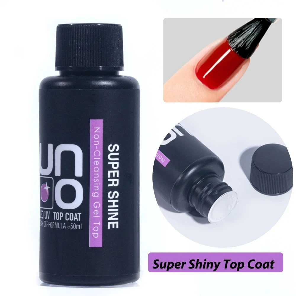 UNO 3 PCS RUBBER BASE COAT , STRONG BASE COAT ,SUPPER SHINY TOP COAT product thumbnail 3