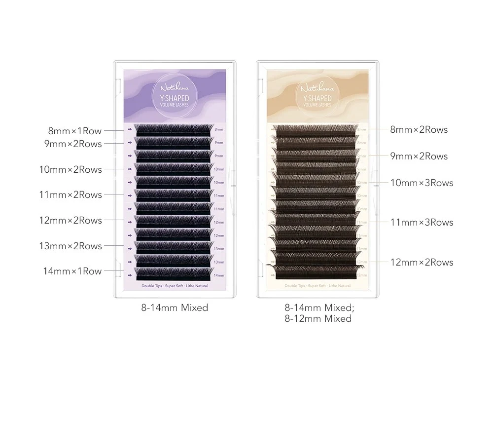 NATUHANA YY Shape Eyelash Extensions CD Curl Black product thumbnail 7