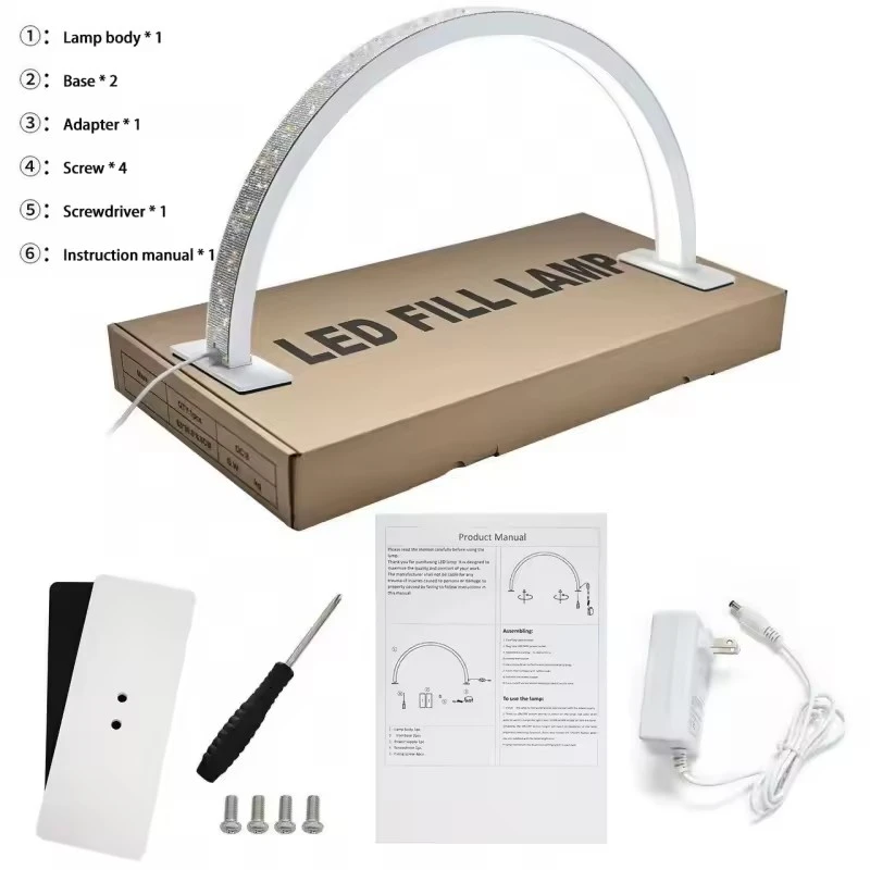 Professional nail half moon lamp, half moon LED lamp with sticker decoration,3 light modes, suitable for beauticians product thumbnail 10