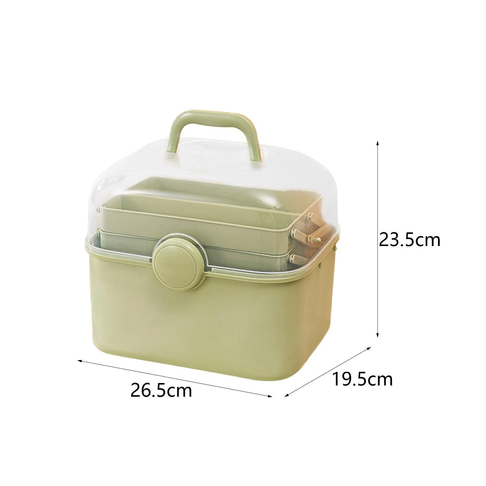 Multipurpose Portable Storage Box – 3 Tiers for Cosmetics, Manicure Tools & Sewing Supplies product thumbnail 11