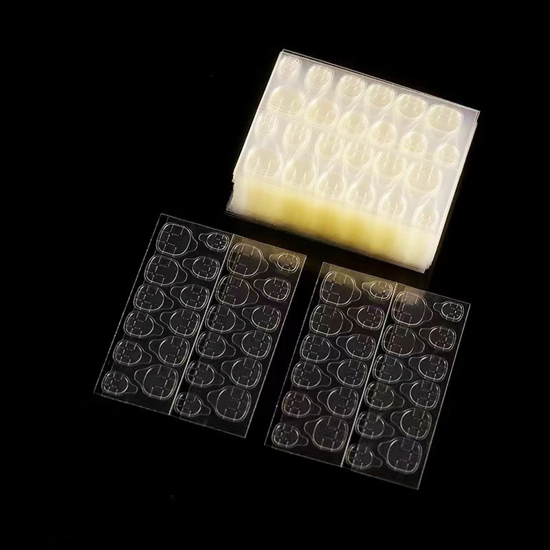 4 pcs ofnail double-sided stickers 24 stickers, rhubarb glue, nail back glue, adhesive, waterproof and sticky product thumbnail 21