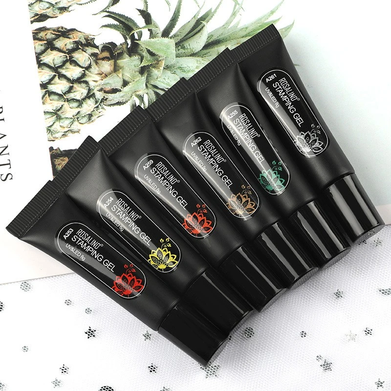 ROSALIND printing glue 8g hose nail polish glue nail shop printing steel plate nail art product thumbnail 2