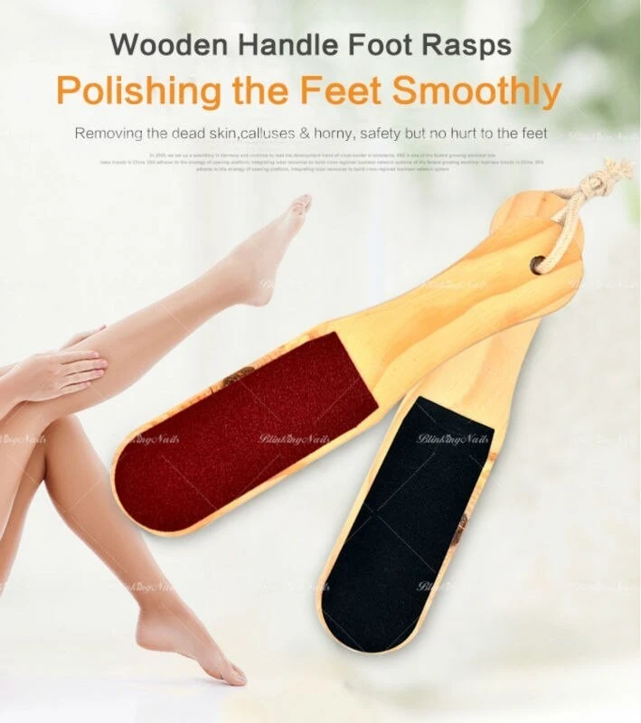 High Quality Double-sided Foot File Pedicure Tool Dead Skin Callus Remover Foot Care Wood product thumbnail 6