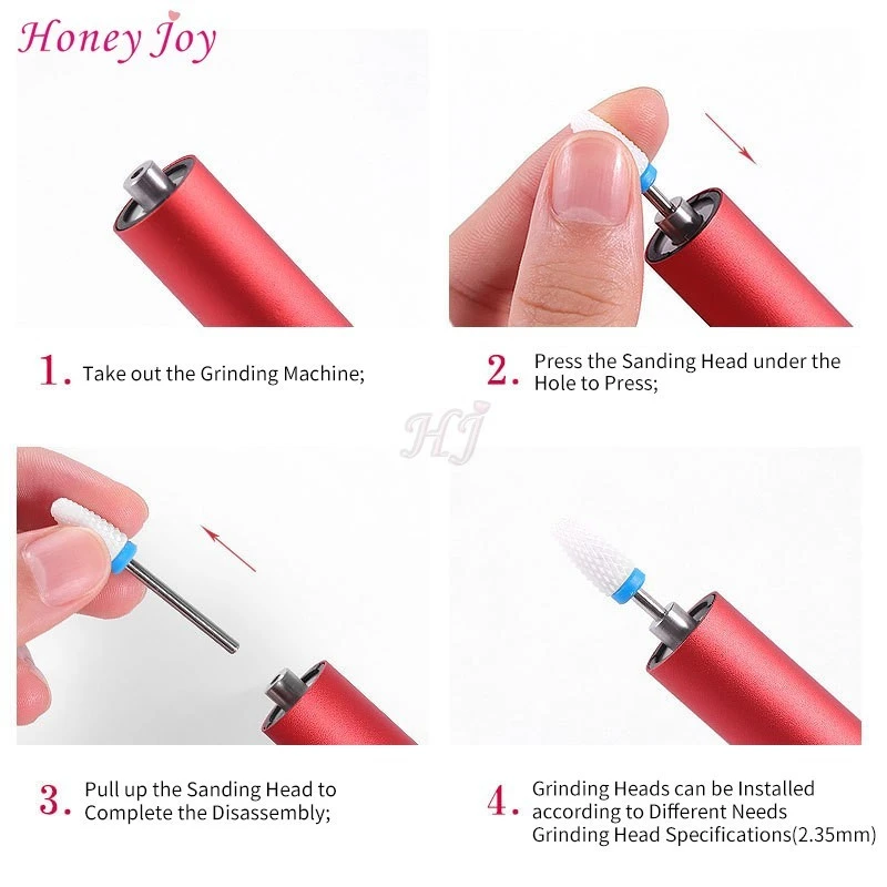 Rechagble Nail  Drill Pen Shape 12000rpm product thumbnail 8