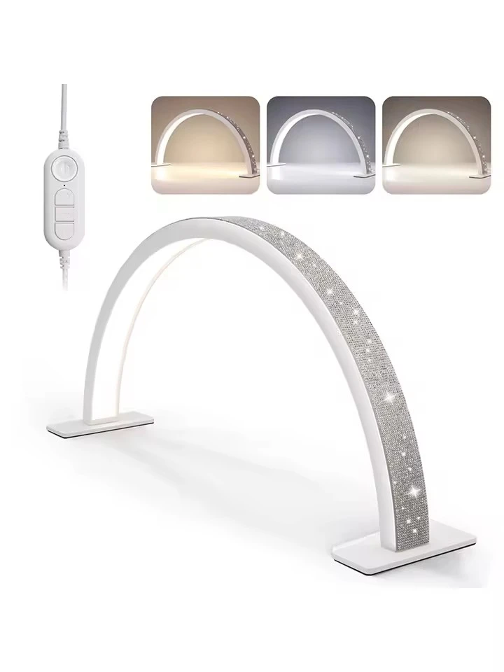 Professional nail half moon lamp, half moon LED lamp with sticker decoration,3 light modes, suitable for beauticians product thumbnail 6