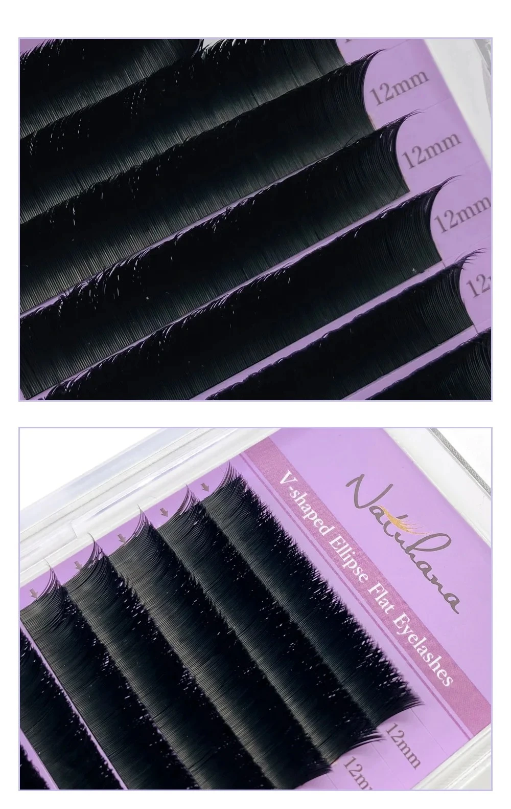 NATUHANA V Shaped Mink Lasher Ellipse Flat  Auto-Fans product thumbnail 4