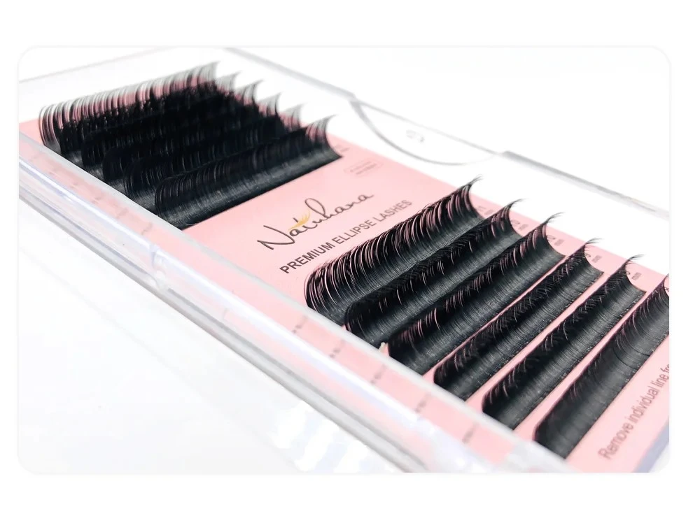 NATUHANA 8~15 Mix Ellipse Flat Eyelashes Extensions Matte product thumbnail 7