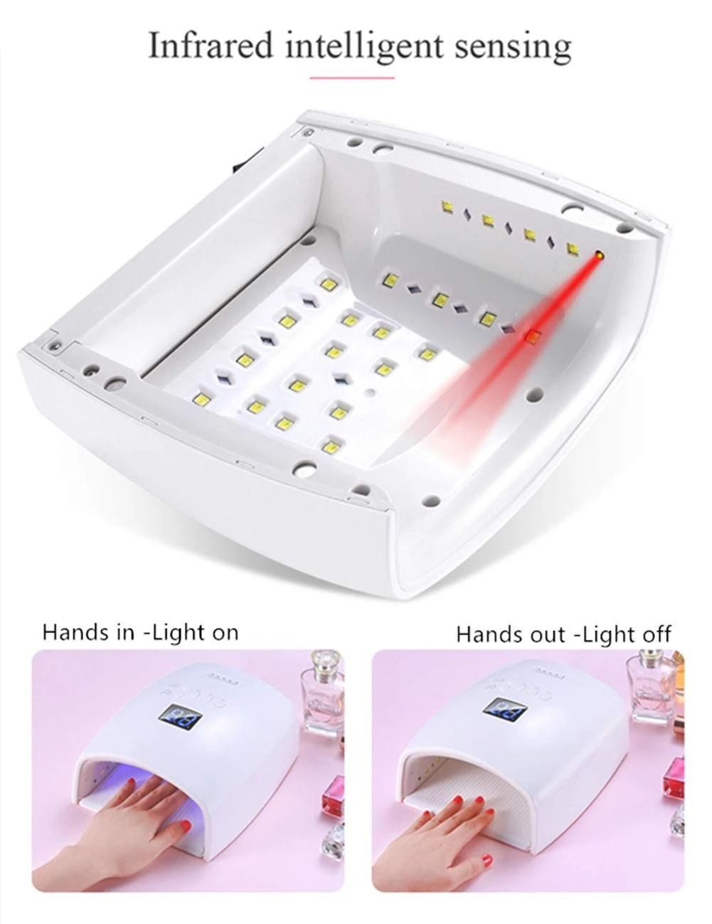 48W Rechargeable UV LED Gel Nail Lamp Dryer product thumbnail 12
