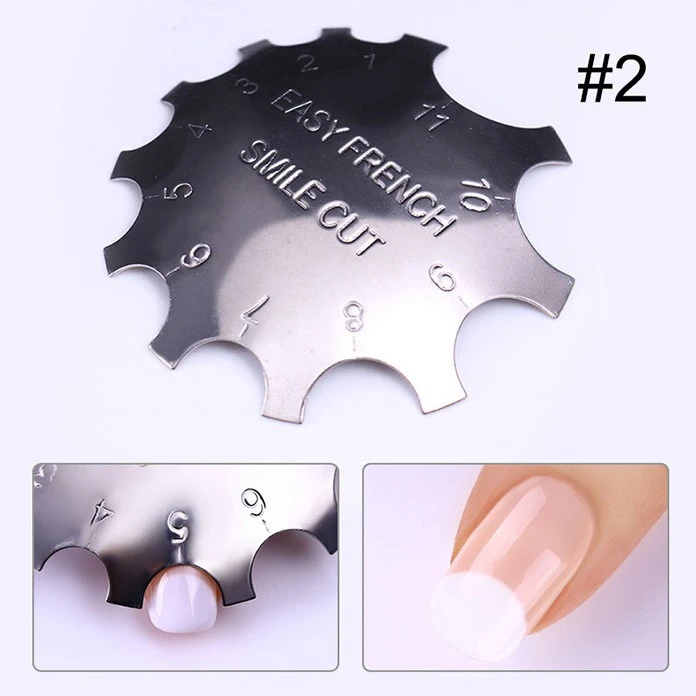 Nail Art Tools Set French nail art plastic steel plate model 18 French sticker crystal nail making templates product thumbnail 3