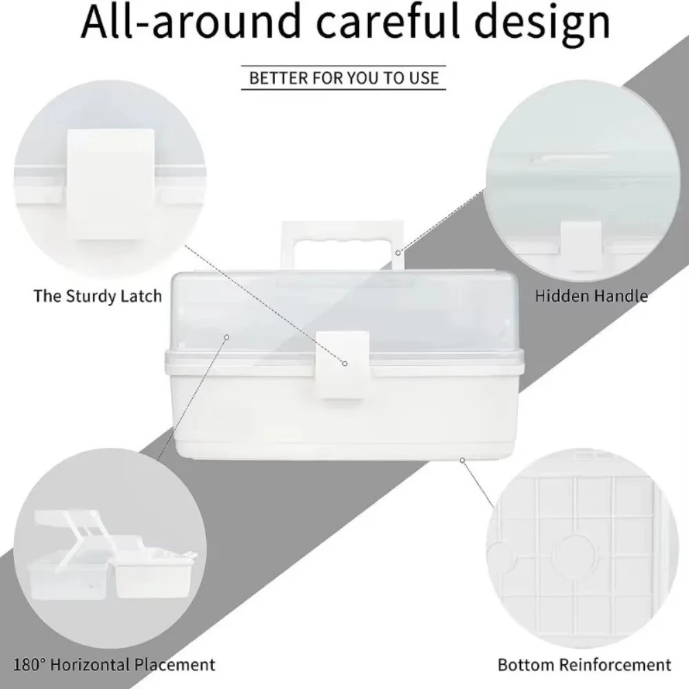 2/3 Layers Large Capacity Foldable Multifunctional Plastic Storage Box product thumbnail 22
