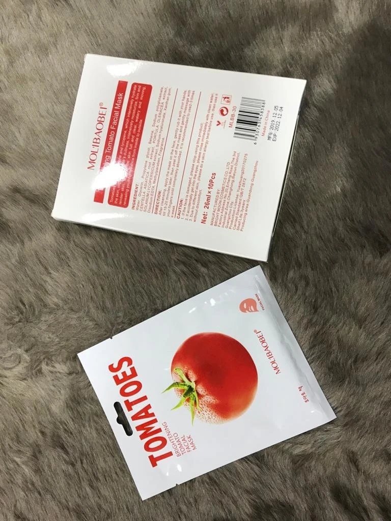 Molibaobei Fresh Moisturizing Tomatoes Facial Mask Box product thumbnail 2