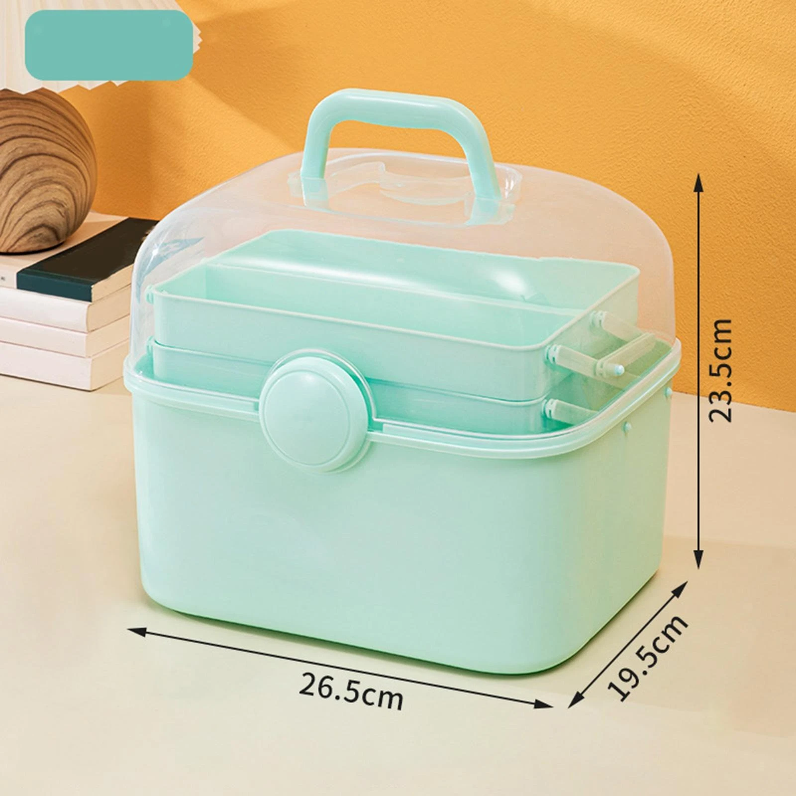 Multipurpose Portable Storage Box – 3 Tiers for Cosmetics, Manicure Tools & Sewing Supplies product thumbnail 14