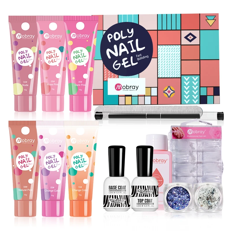 Mobray Builder Extension Nail Poly gel kit product thumbnail 6