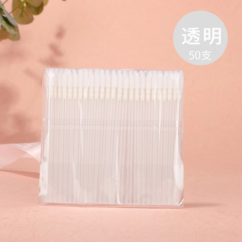 Cleansing eyelash bubble mousse swab 100 barrels, disposable lip brush, eyelash beauty cotton swab tool product thumbnail 8
