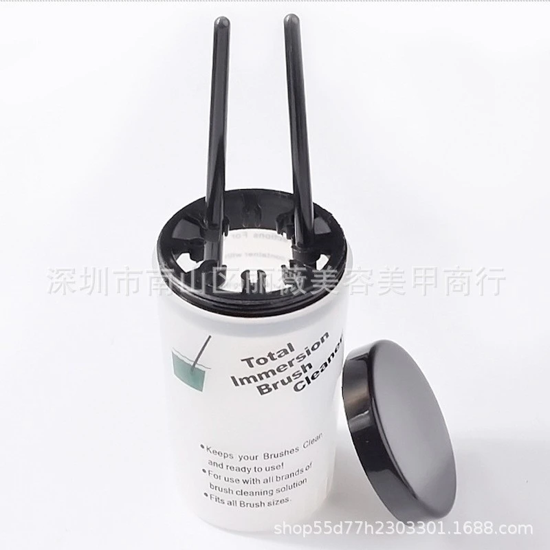 Manicur English Pen Wash Pen Wash Cup Nail Painting Pen Holder Cleaning Brush Wash Pen Storage Box product thumbnail 7