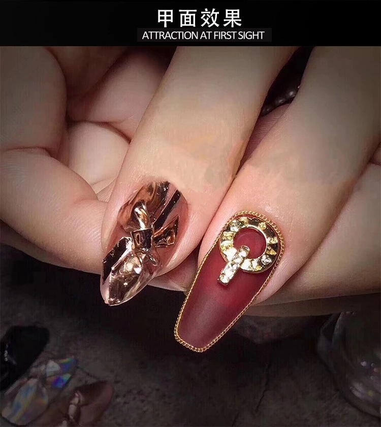 Nail art, titanium powder, magic mirror powder, electroplated metallic, aurora, champagne, shiny fine powder product thumbnail 24