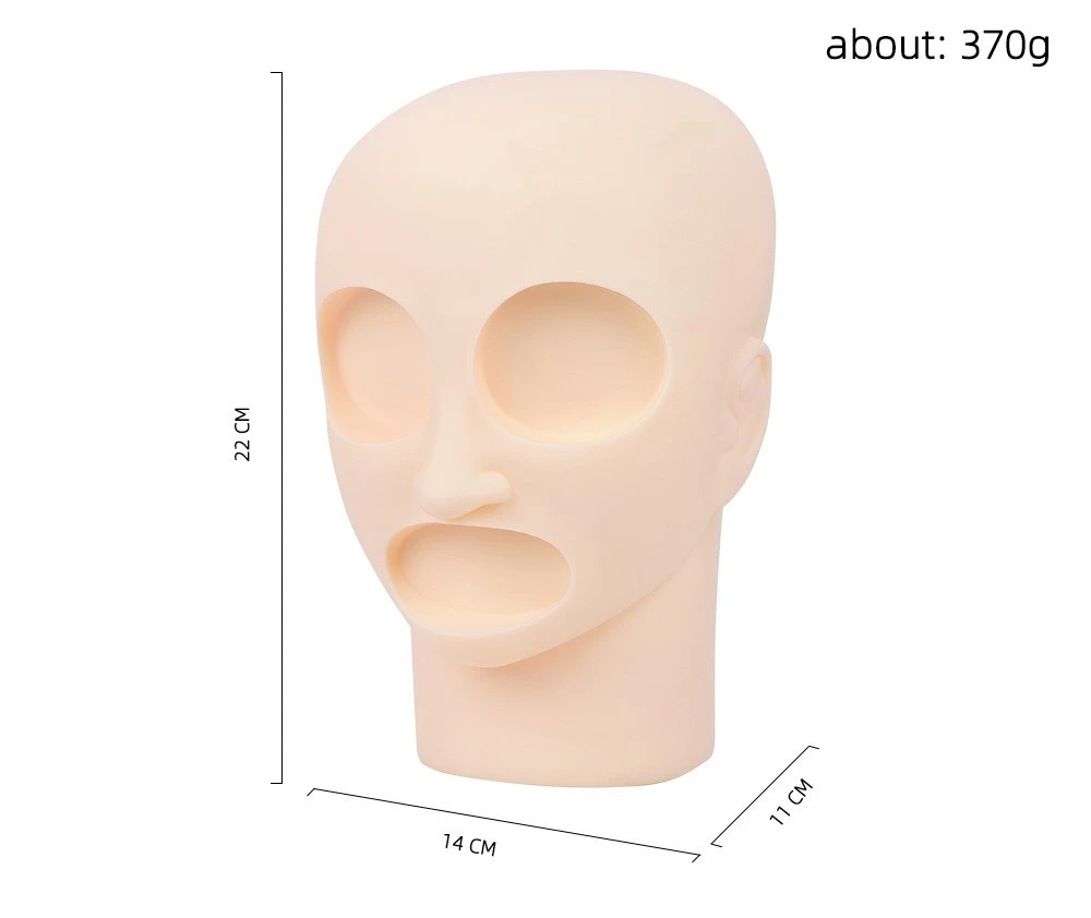 Mannequin head silicone,soft,replaceable,easy to color product thumbnail 16