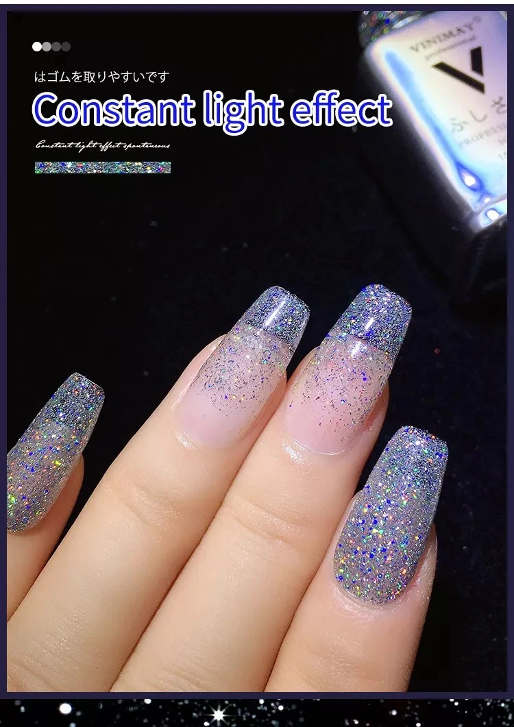 Laser Kaleidoscope Nail Gel Polish Super Broken UV LED Universal Kaleidoscope Nail Gel Polish product thumbnail 7