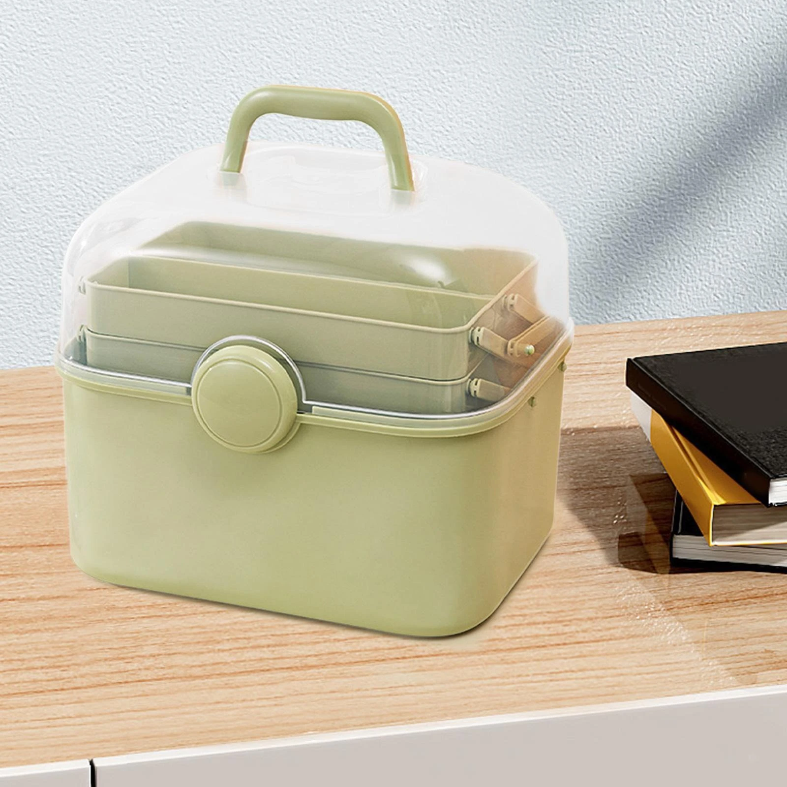 Multipurpose Portable Storage Box – 3 Tiers for Cosmetics, Manicure Tools & Sewing Supplies product thumbnail 9