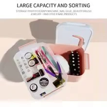New Hand-Held Desktop Storage Box – Plastic Organizer for Scissors, Manicure Tools, Jewelry, Nail Gel Polish & Stationery product thumbnail 6