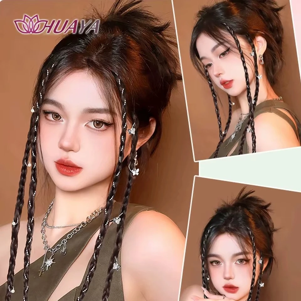 Synthetic Clip in Braid Hair Extensions With Strong BB Clip Braid Ponytail Fake Hair for Women DailyParty Wear product thumbnail 12