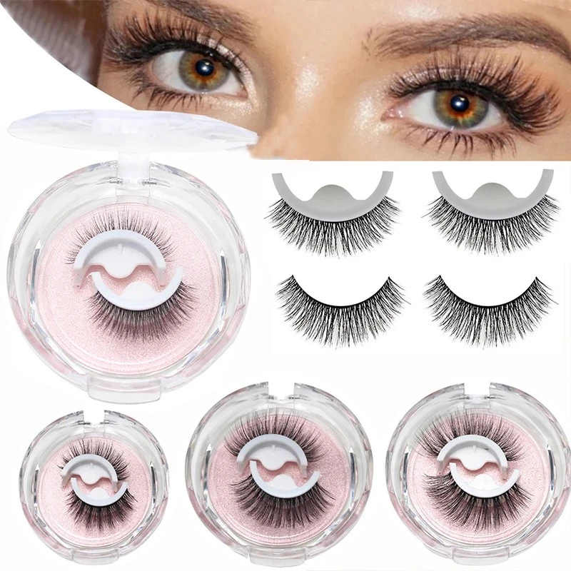 A pair of self-adhesive eyelashes,free glue product thumbnail 12