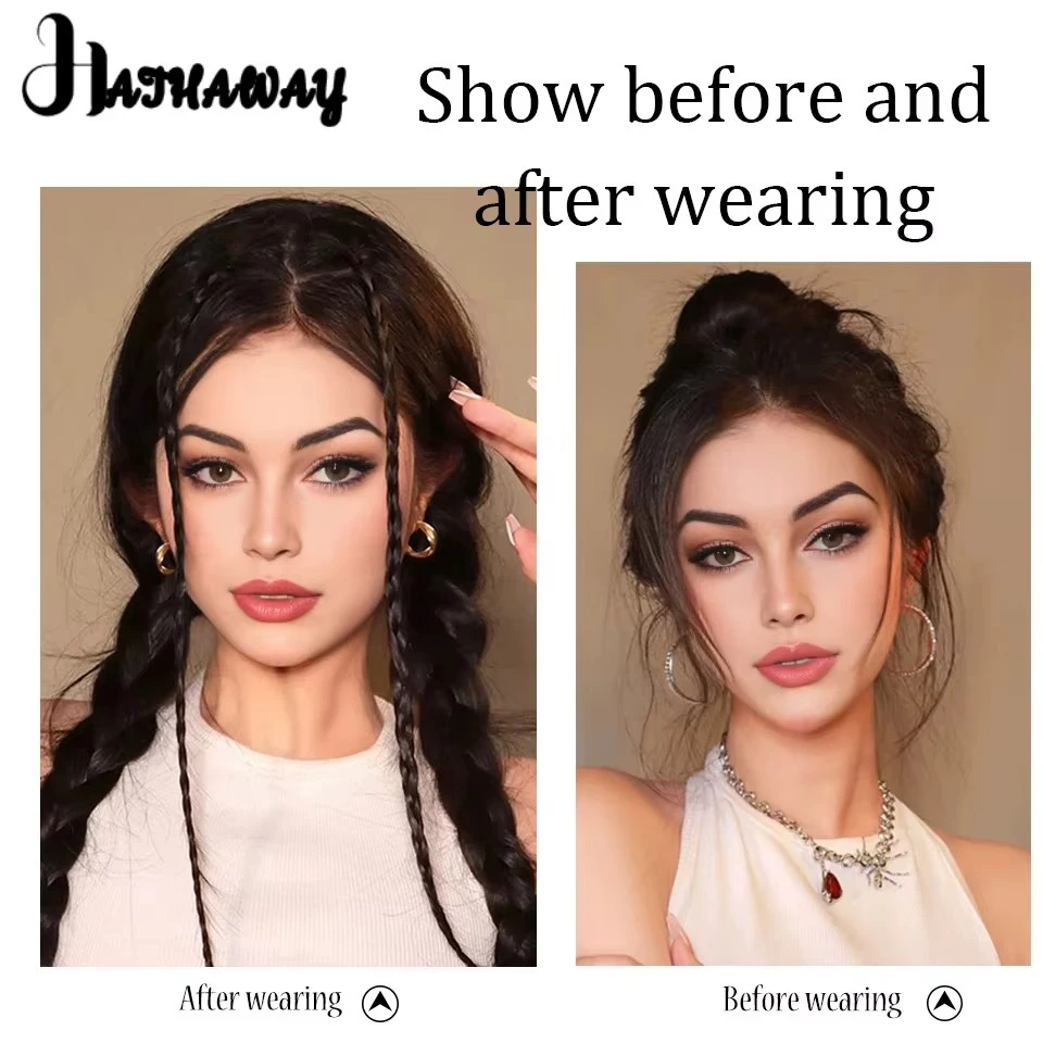Synthetic Clip in Braid Hair Extensions With Strong BB Clip Braid Ponytail Fake Hair for Women DailyParty Wear product thumbnail 8