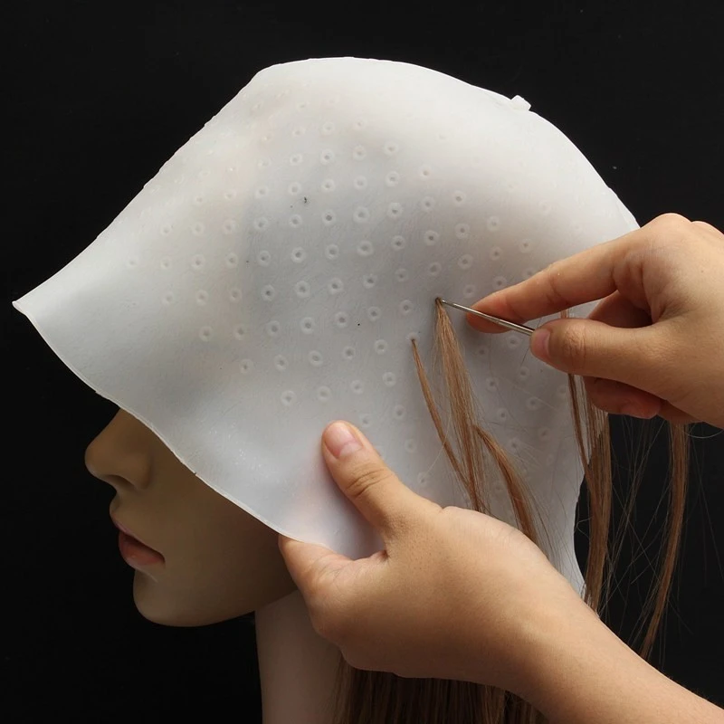 Reusable Professional Salon Silicone Hair Coloring Highlighting Dye Cap product thumbnail 2