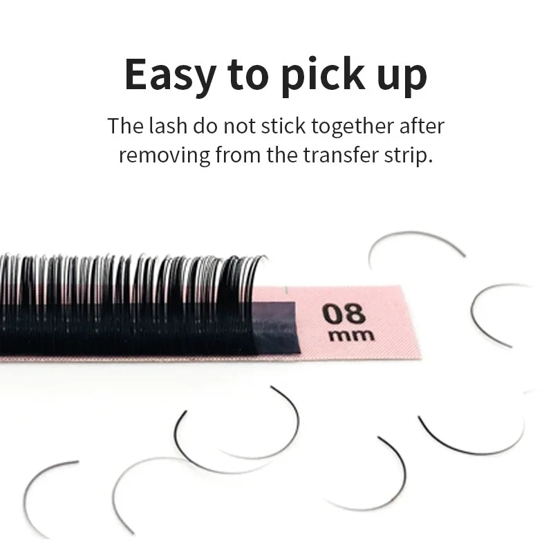 NATUHANA 8~15 Mix Ellipse Flat Eyelashes Extensions Matte product thumbnail 15
