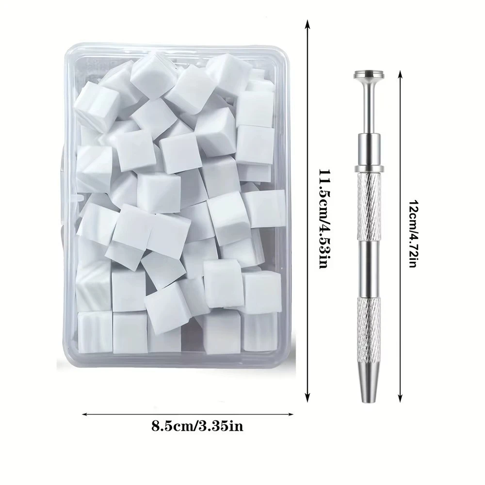 100Pcs High Density Cube Sponge Nail Art Sponge Set Gradient Nail Brushes Gel Polish DIY Nail Sponge Grab Pen Manicure Tools product thumbnail 19