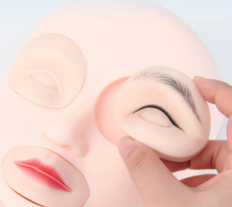 Mannequin head silicone,soft,replaceable,easy to color product thumbnail 8