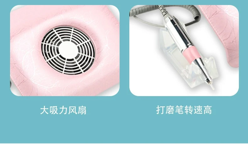 Nail art polishing and vacuuming all-in-one machine 2-in-1 nail art vacuum cleaner machine polishing and nail removal 270A product thumbnail 3