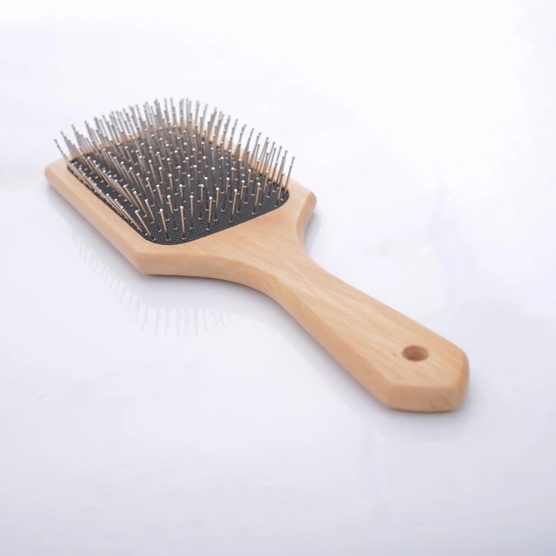 Wooden Handle Hair Brush with Metal Pins product thumbnail 10