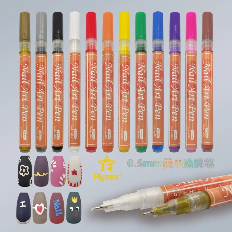 Cross-border new nail DIY hook pen quick drying nail tracing tools, product thumbnail 4