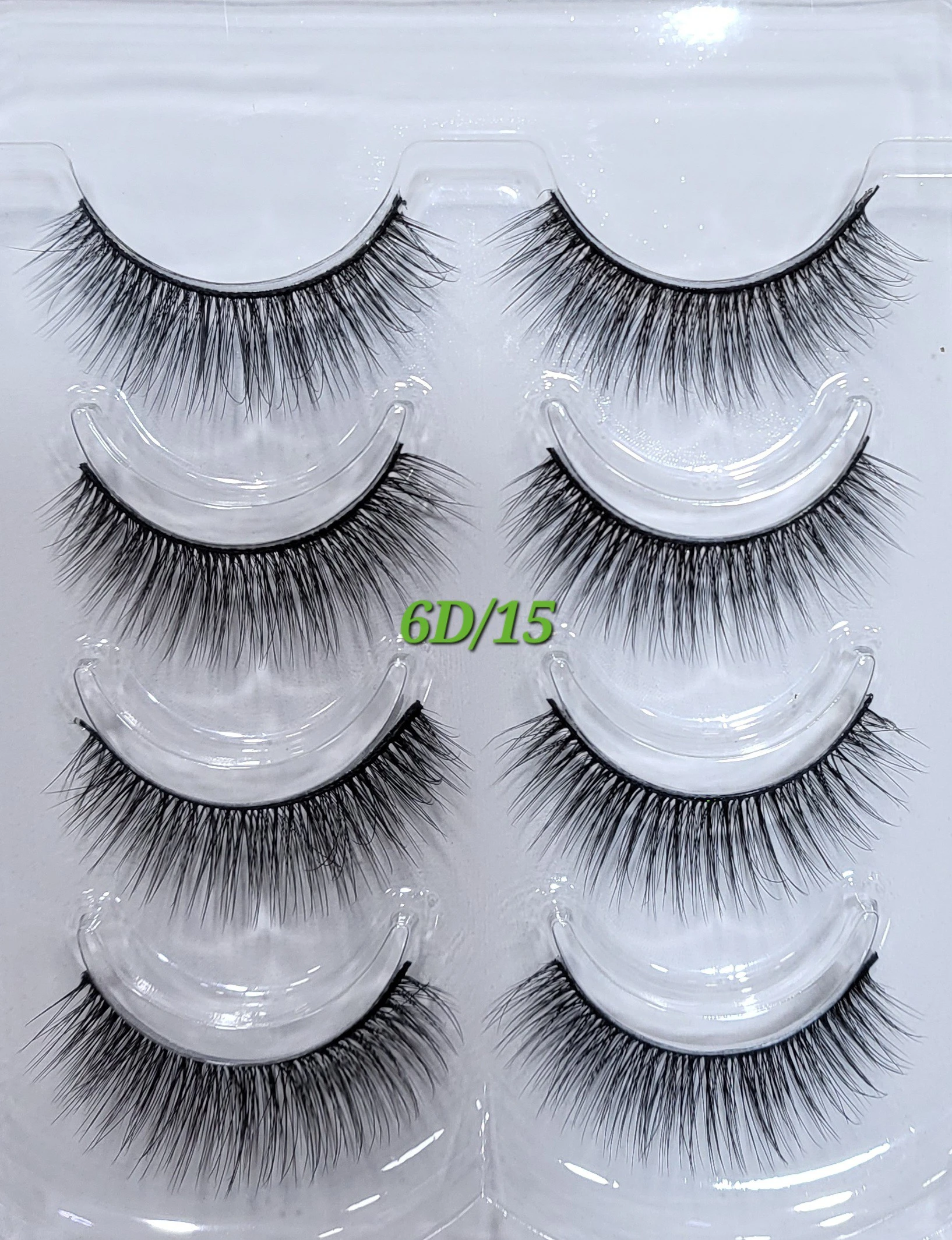anjieer fashion eyelash 4pairs 6D product thumbnail 4