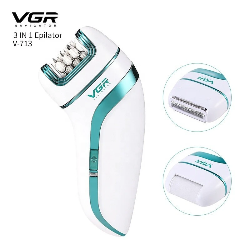 VGR V-713 Rechargeable Lady Epilator Hair Removal product thumbnail 5