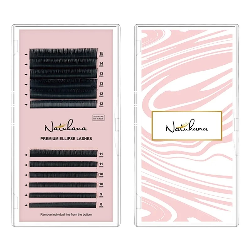 NATUHANA 8~15 Mix Ellipse Flat Eyelashes Extensions Matte product thumbnail 16