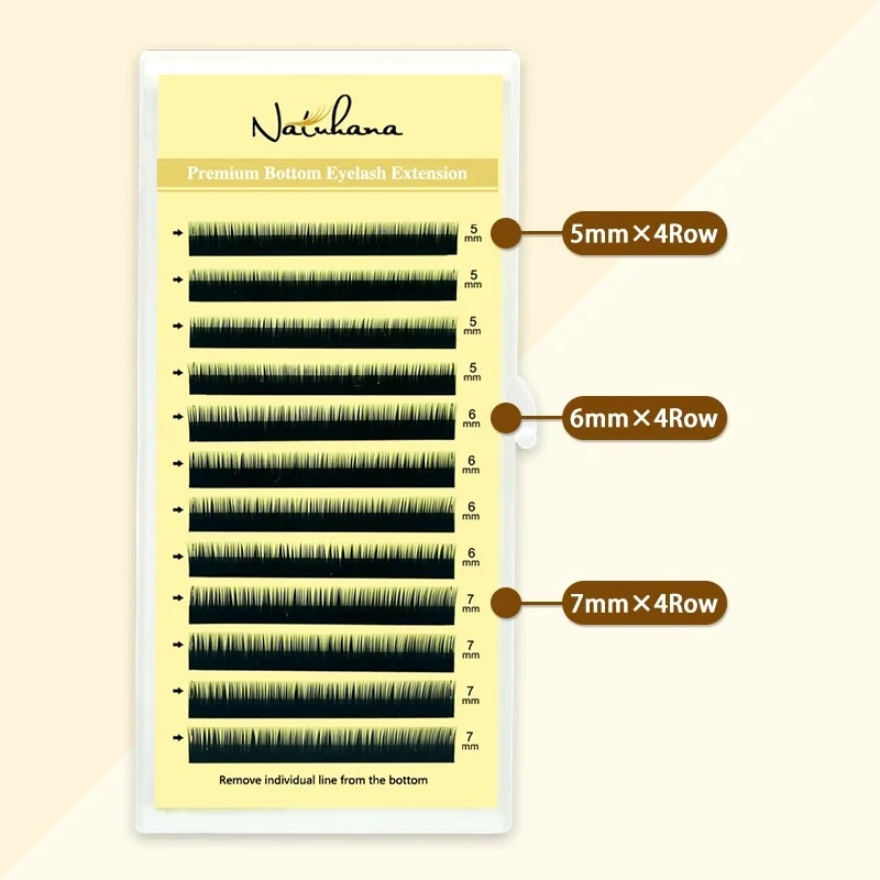 NATUHANA Bottom Eyelash Extension Soft Under Eyelashes J Curl 5-7 Mix product thumbnail 10
