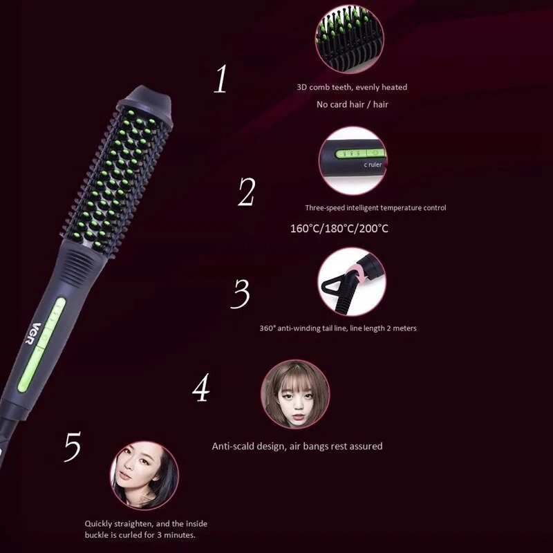 V-503 Ionic Hair Straightener comb product thumbnail 11