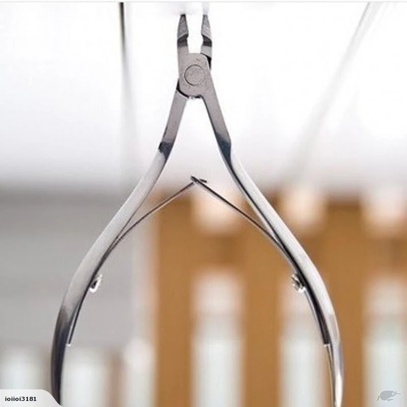 silver Nail Cuticle Nipper Manicure Pedicure Tools product thumbnail 5