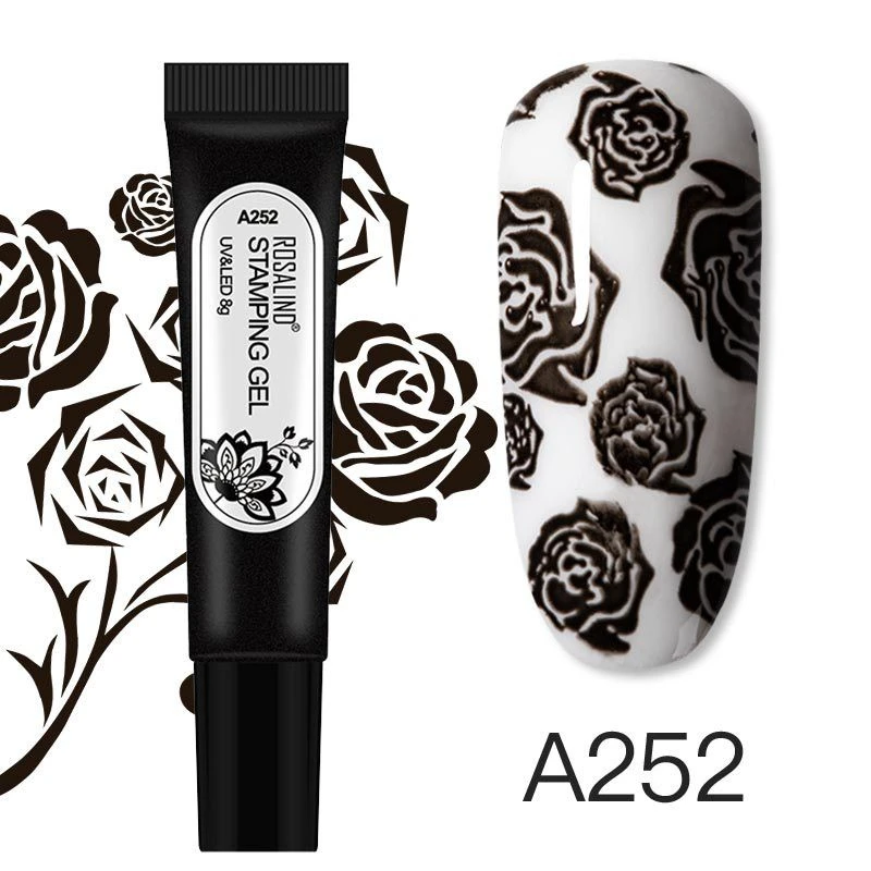 ROSALIND printing glue 8g hose nail polish glue nail shop printing steel plate nail art product thumbnail 6