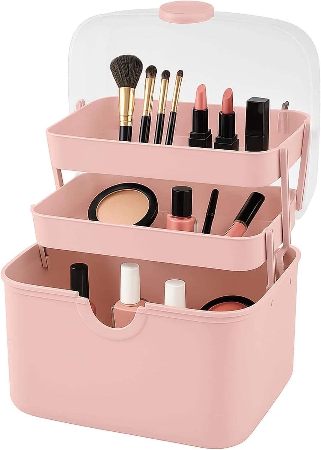 Multipurpose Portable Storage Box – 3 Tiers for Cosmetics, Manicure Tools & Sewing Supplies product thumbnail 27