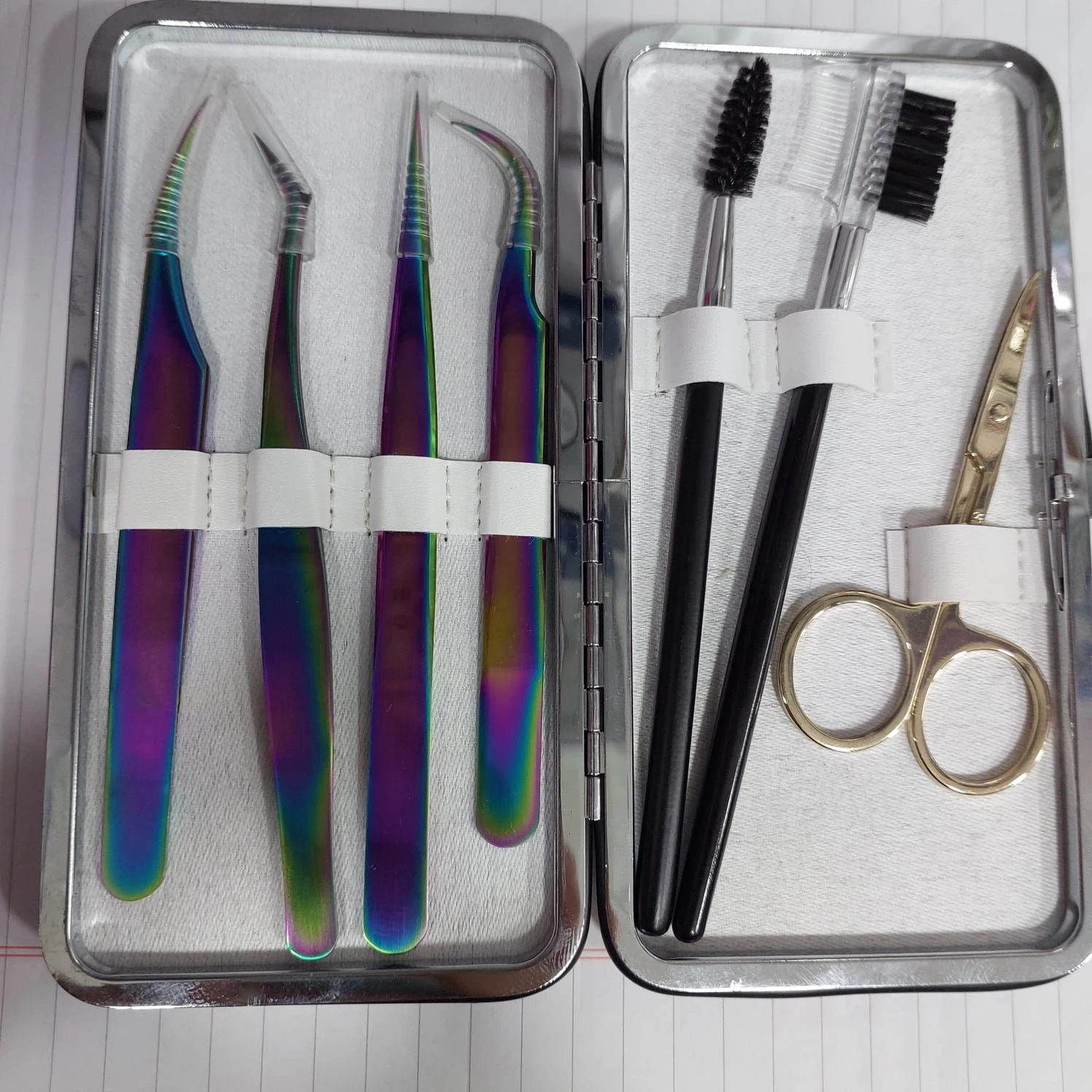 eyelash tweezers storage bag High-quality PU leather eyelash product storage tool product thumbnail 8