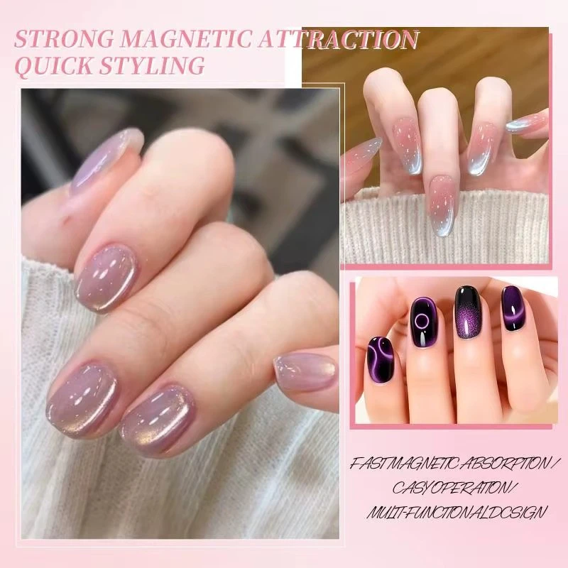 Double-head Magnet Stick 3 In 1 Ellipse Annular Cat Magnetic Gel Nail Art Strong Magnetic Nails Magnet Pen DIY Manicure Tool product thumbnail 5